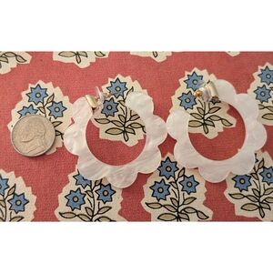 Target White Hoop Earrings